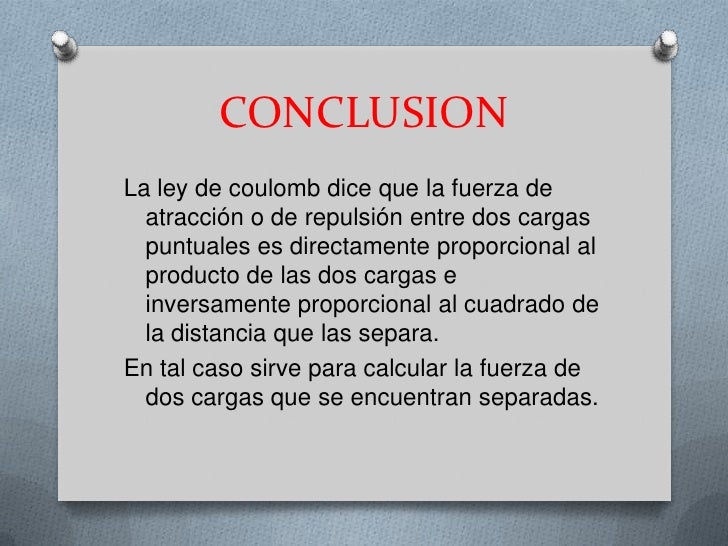 Ley de coulomb