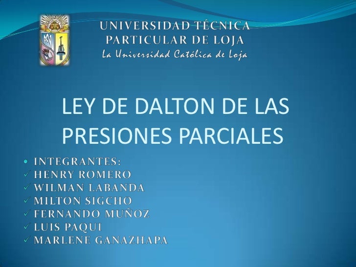 DALTON PROBLEMAS dalton problemas: