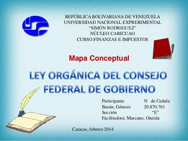 LEY ORGANICA DE GOBIERNO ley organica de gobierno: