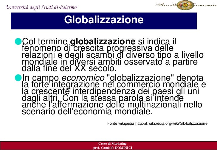 Vantaggi E Svantaggi Della Globalizzazione Wikipedia