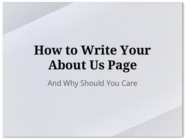 How to Write a Killer “About Us” Page