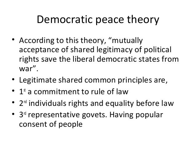 Democratic peace thesis kant