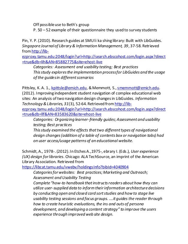 Help Writing Medicine Annotated Bibliography