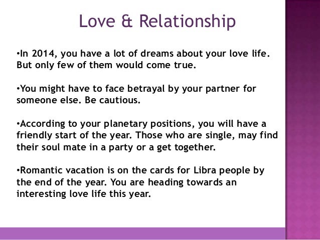 Libra dating horoscope