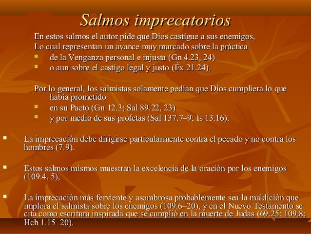 Resultado de imagen para Salmos imprecatorios