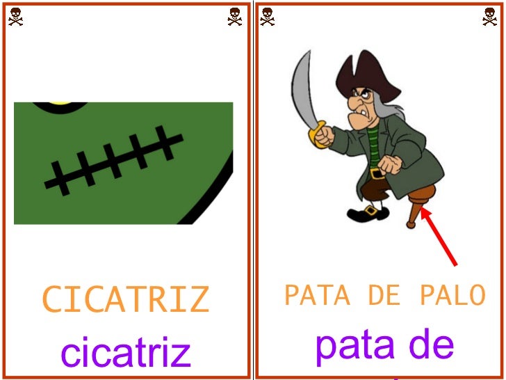 PATA DE PALO pata de palo CICATRIZ cicatriz 