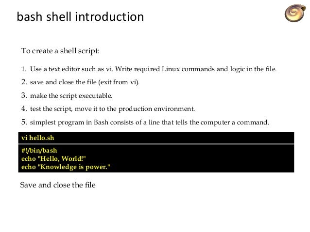 exemple de shell script