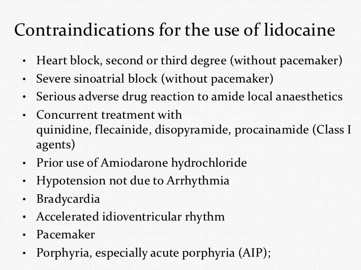 systemic Lidocaine infusion