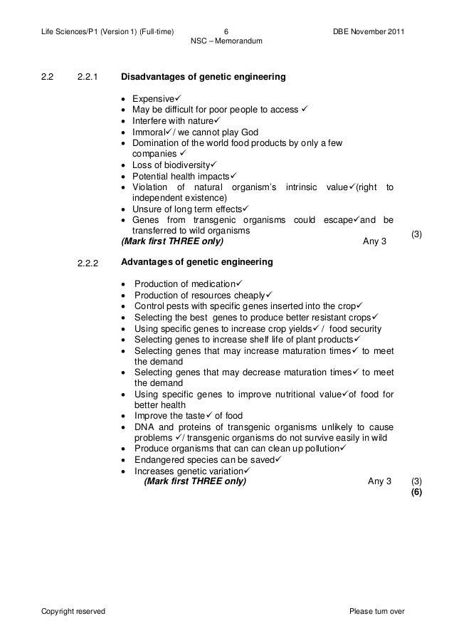 Science essay questions