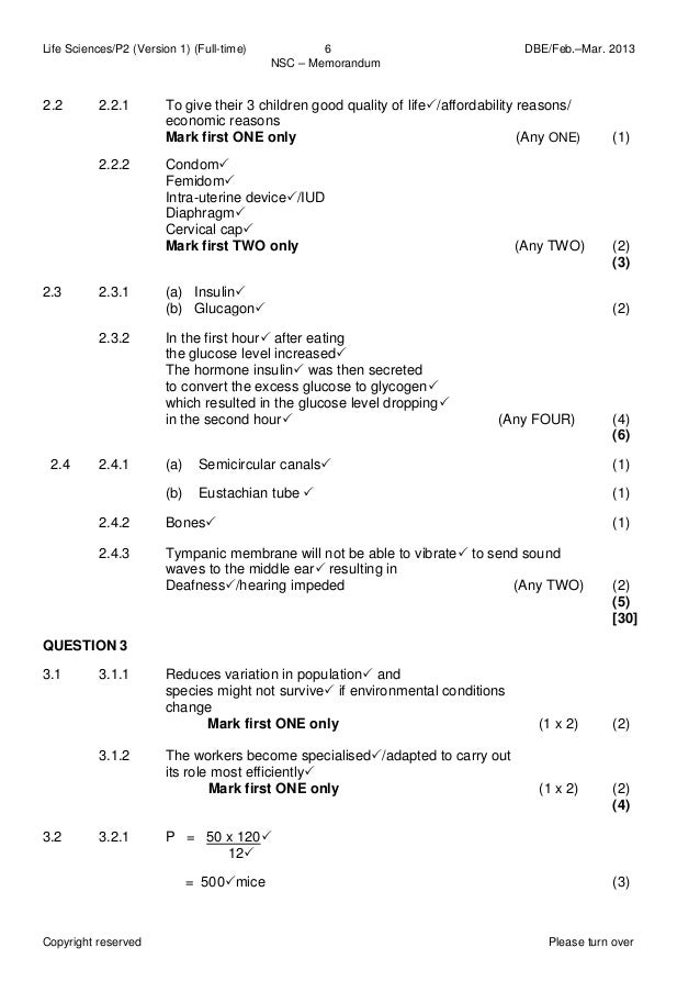 Life science question paper grade 11 march 2014 memo alexwrirter.web