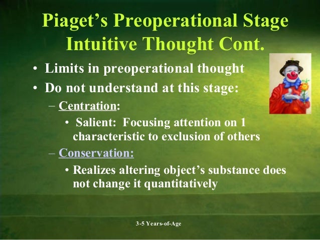 intuitive phase piaget