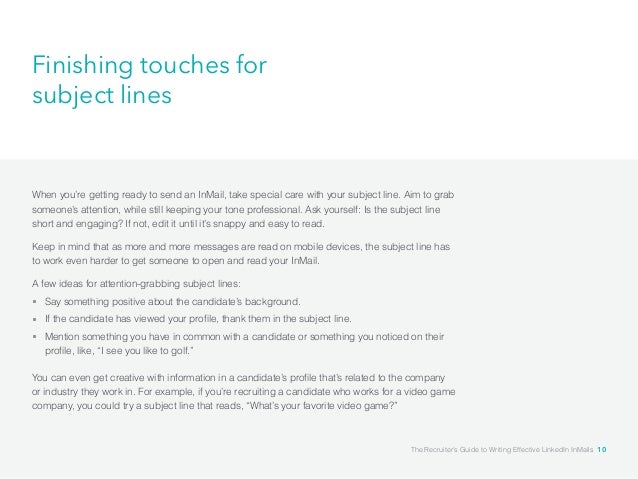 email cover letter subject line
