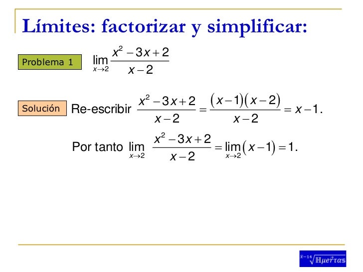 Limites: problemas resueltos