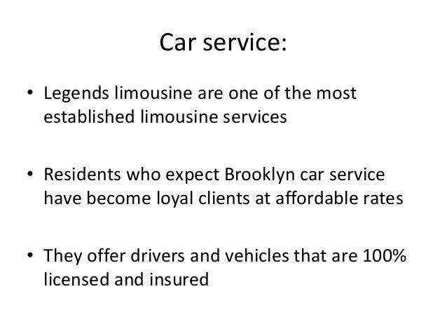 Legends Brooklyn Car Service Legends Brooklyn Car Service