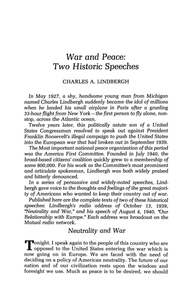 War and peace essay topics