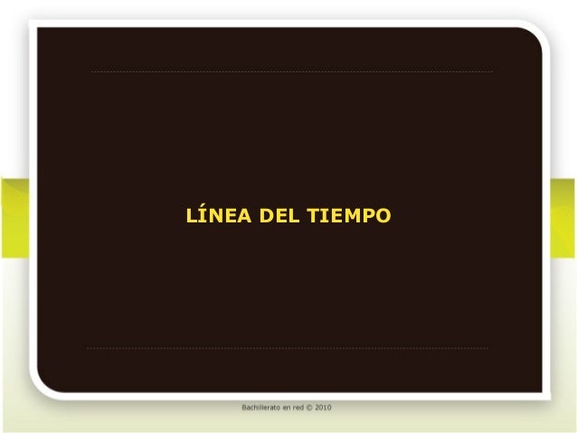 la linea del tiempo