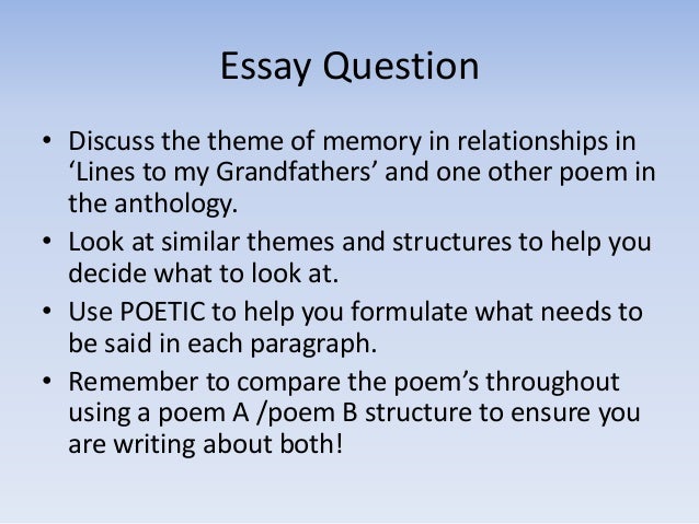 My grandfather essay