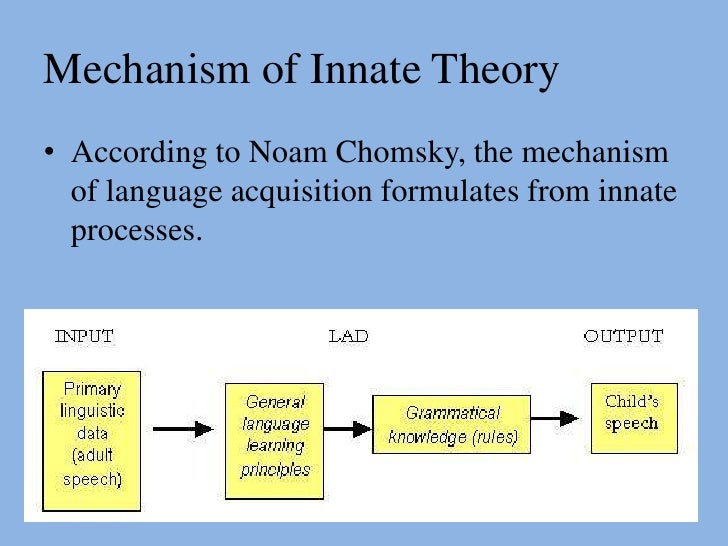 Is Language Acquisition Innate Or Taught