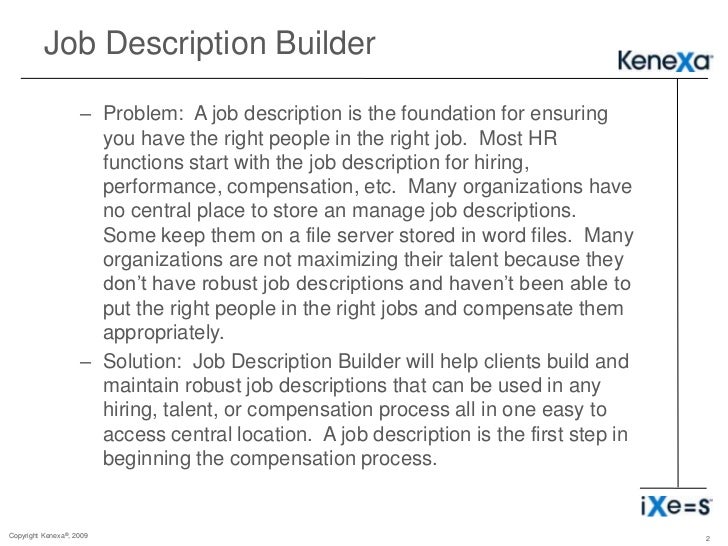 job description builder jobs builder