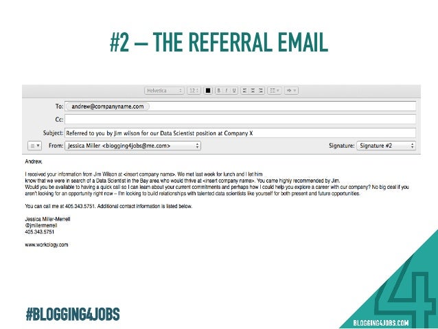 resume to referral