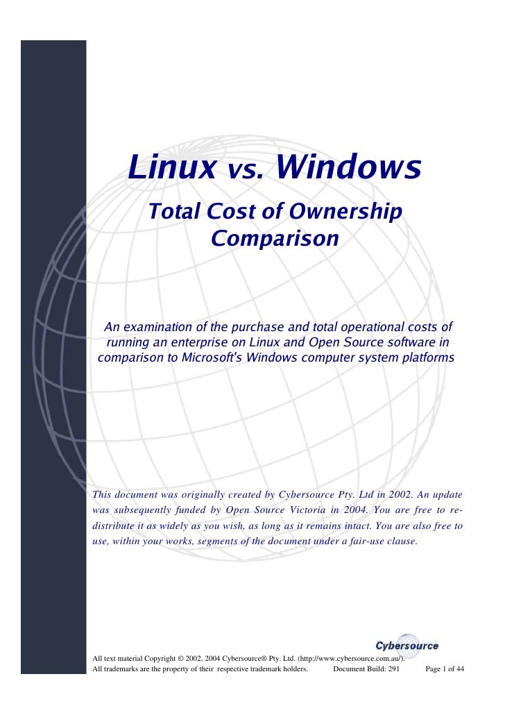 Term paper linux versus windows