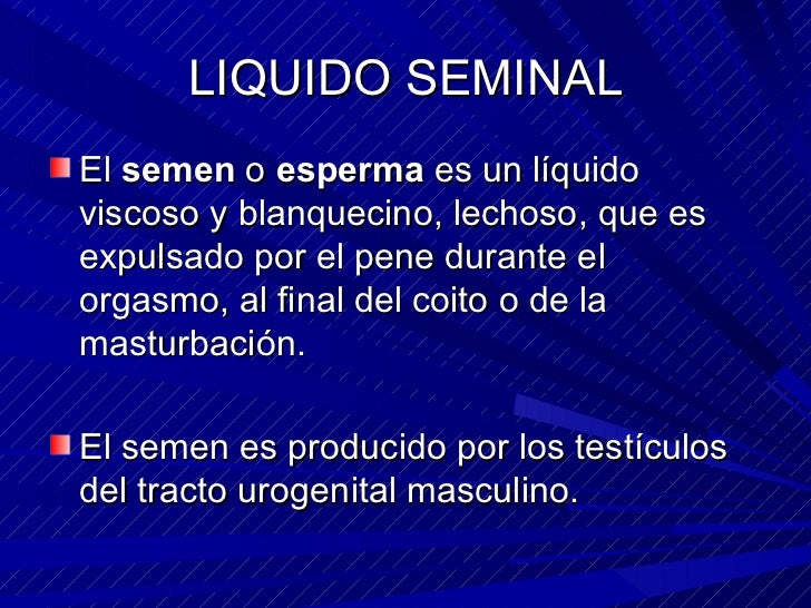 Liquido Seminal
