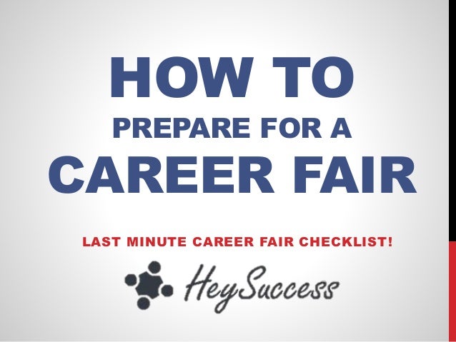 how to prepare for a job fair