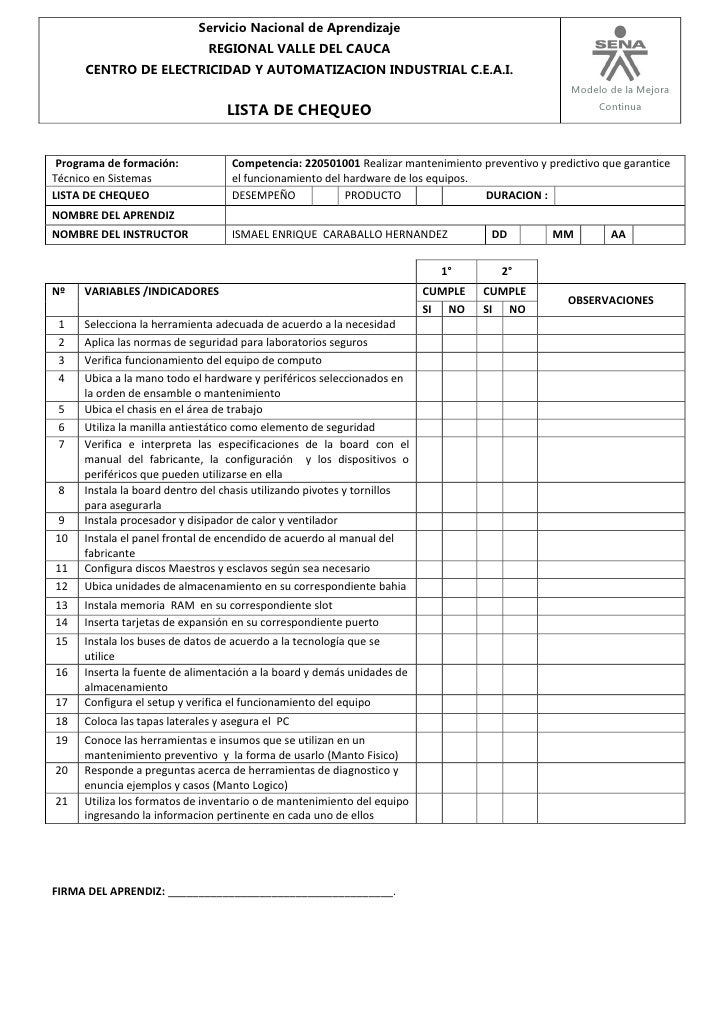 LISTA DE COMPUTADORAS lista de computadoras: