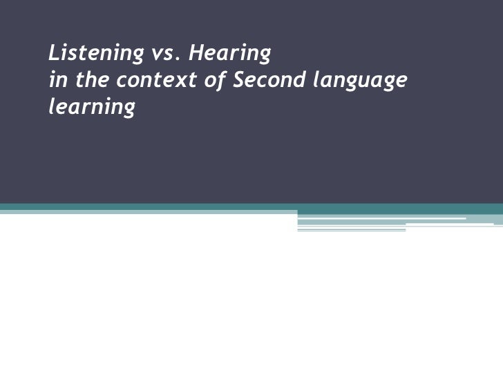 listening vs hearing listening vs hearing