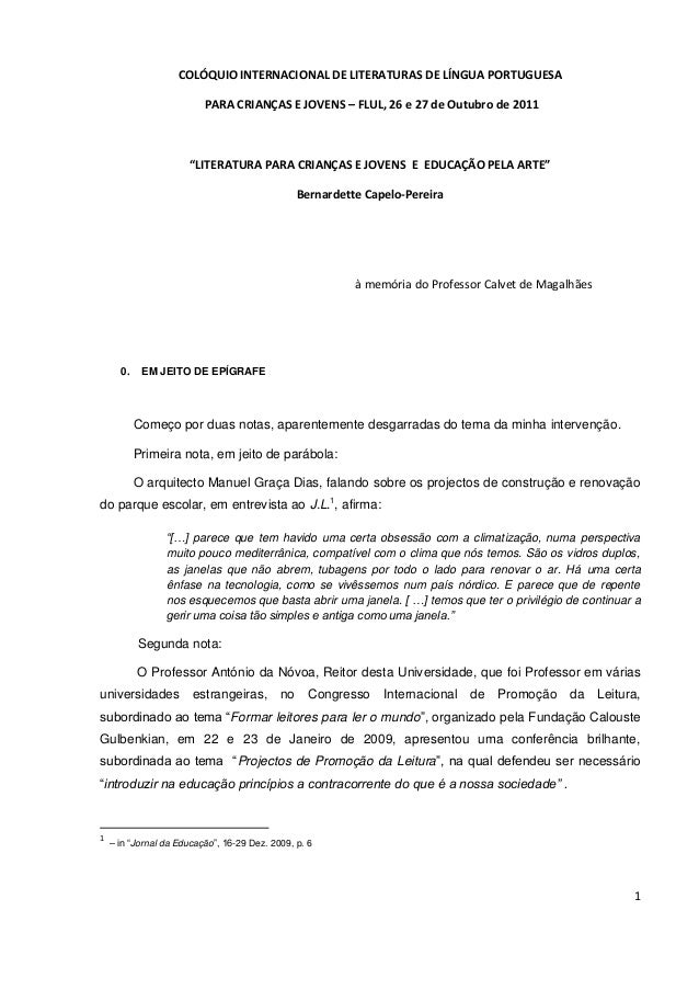 Artigo literatura