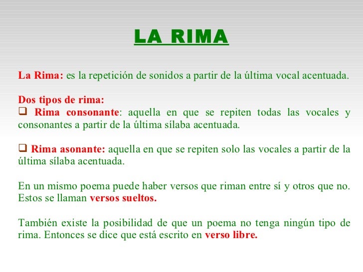 Rimas asonantes para niños de primaria - Imagui Rimas asonantes para niños de primaria - Imagui