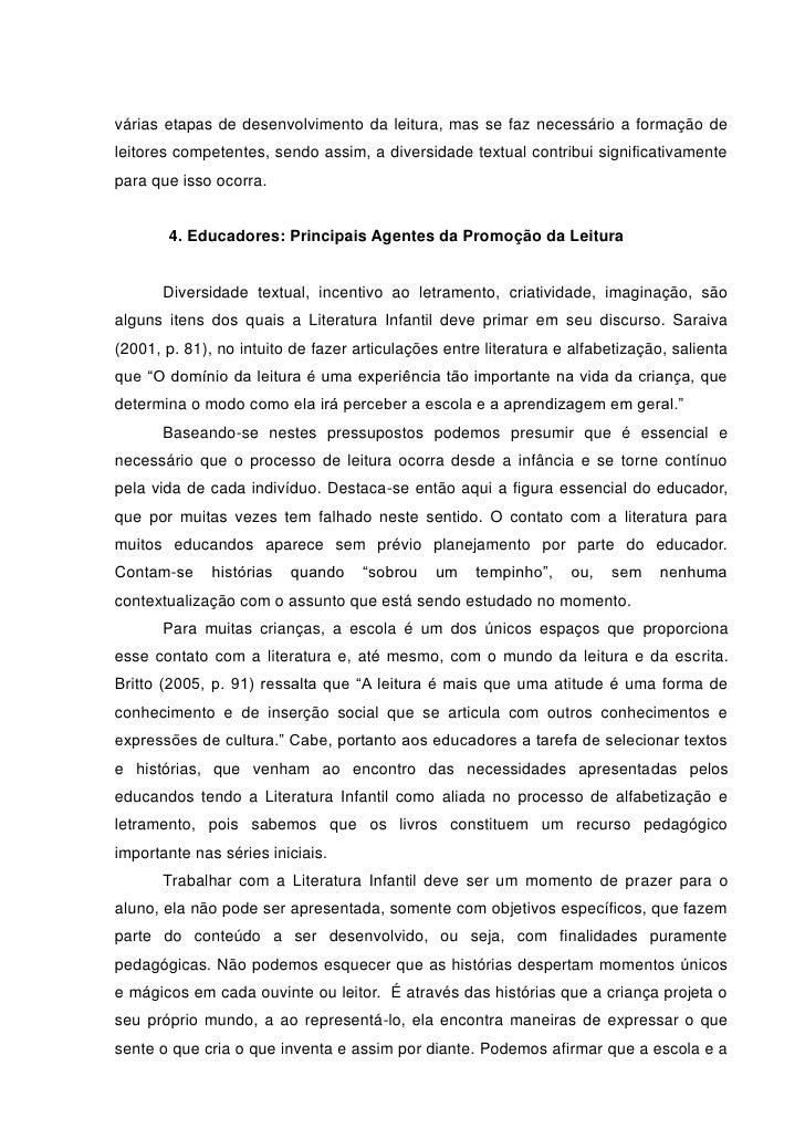 A Importancia Da Leitura Na Educao Infantil Pdf
