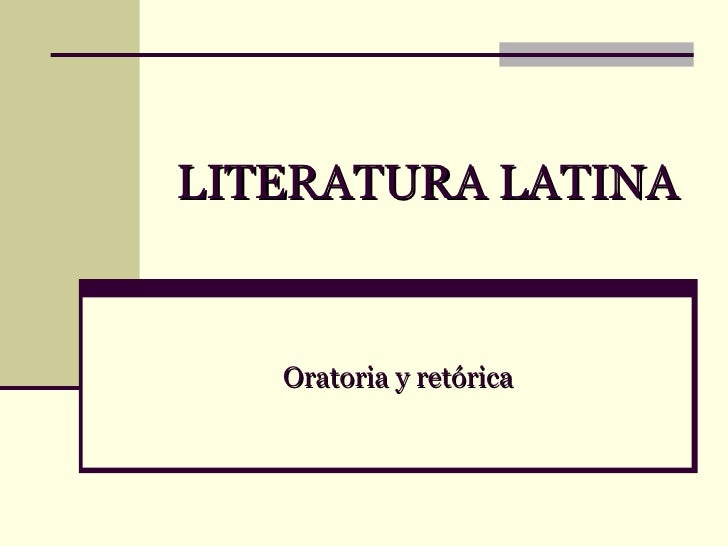 LITERATURA CLASICA LATINA literatura clasica latina: