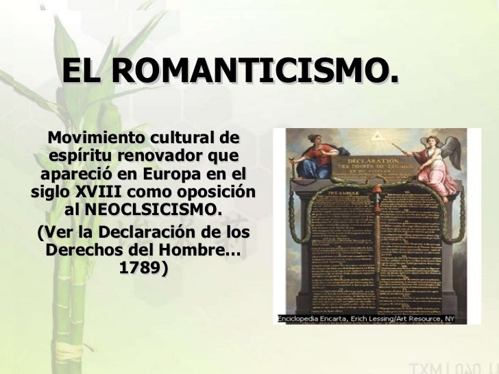 Literatura Universal Romanticismo Literatura Universal Romanticismo