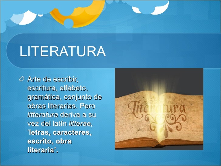 Literatura y bellas artes