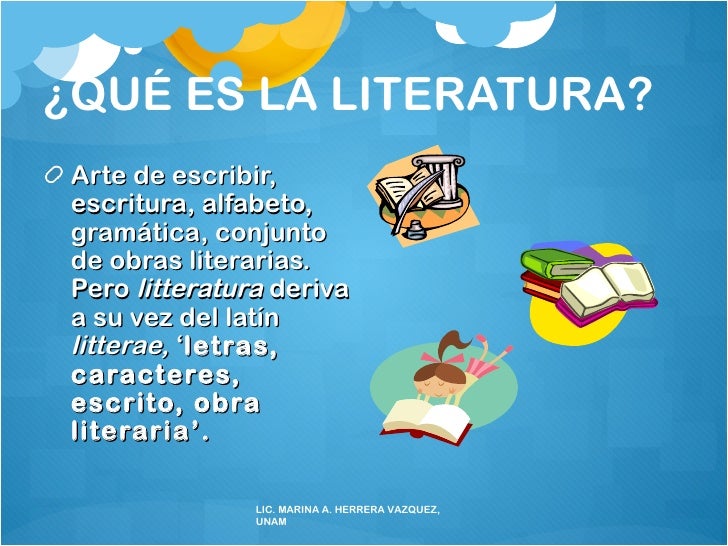Literatura y bellas artes