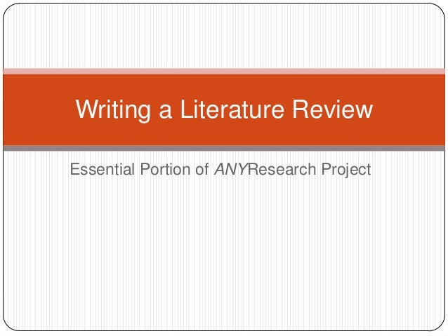 Review Of Literature For Project