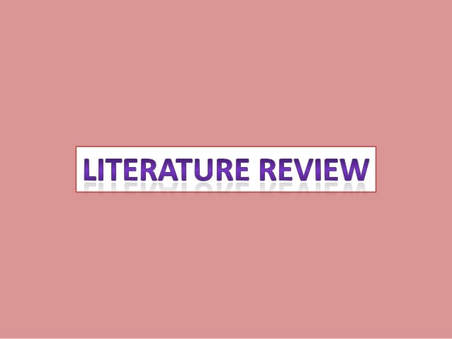 how does literature review help in research