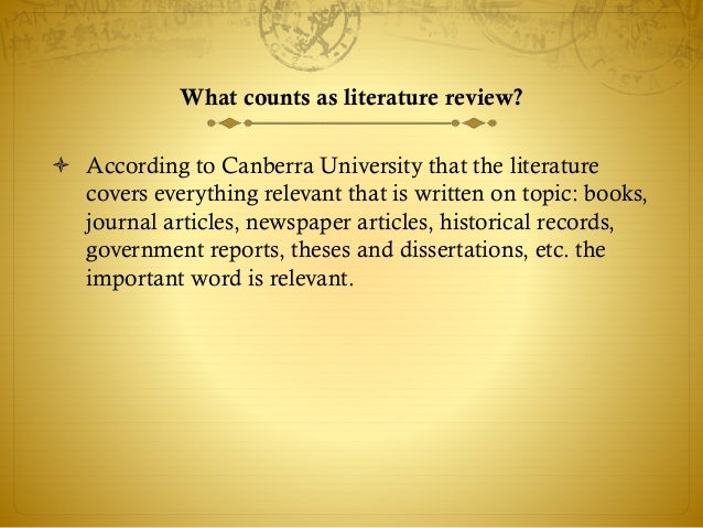 literature review template word