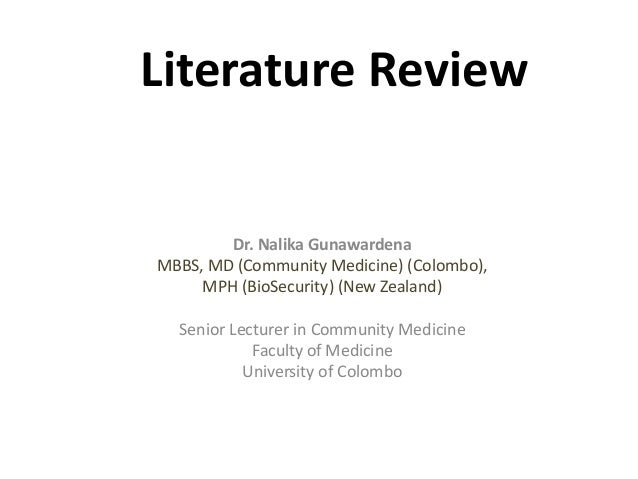Writing a literature review example uk