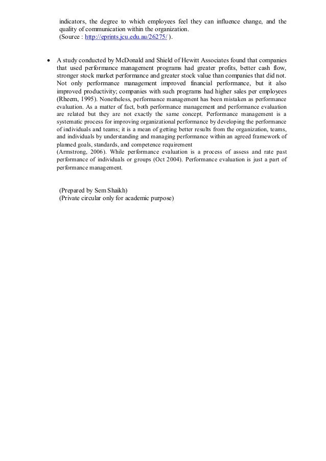 literature review on performance management process literature review on performance management process
