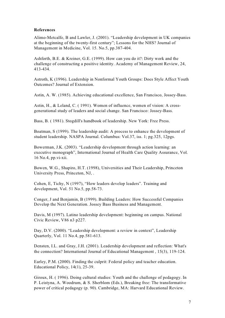 literature review on leadership and management literature review on leadership and management