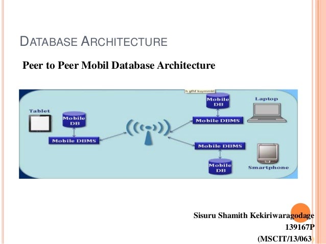 Database environment components except picture