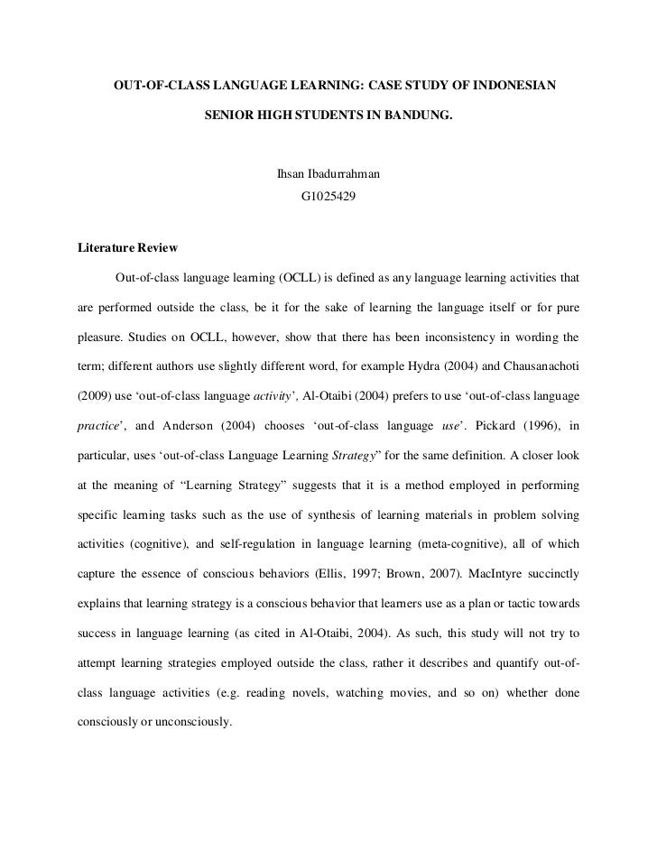 How do I write a good literature review? - The University of