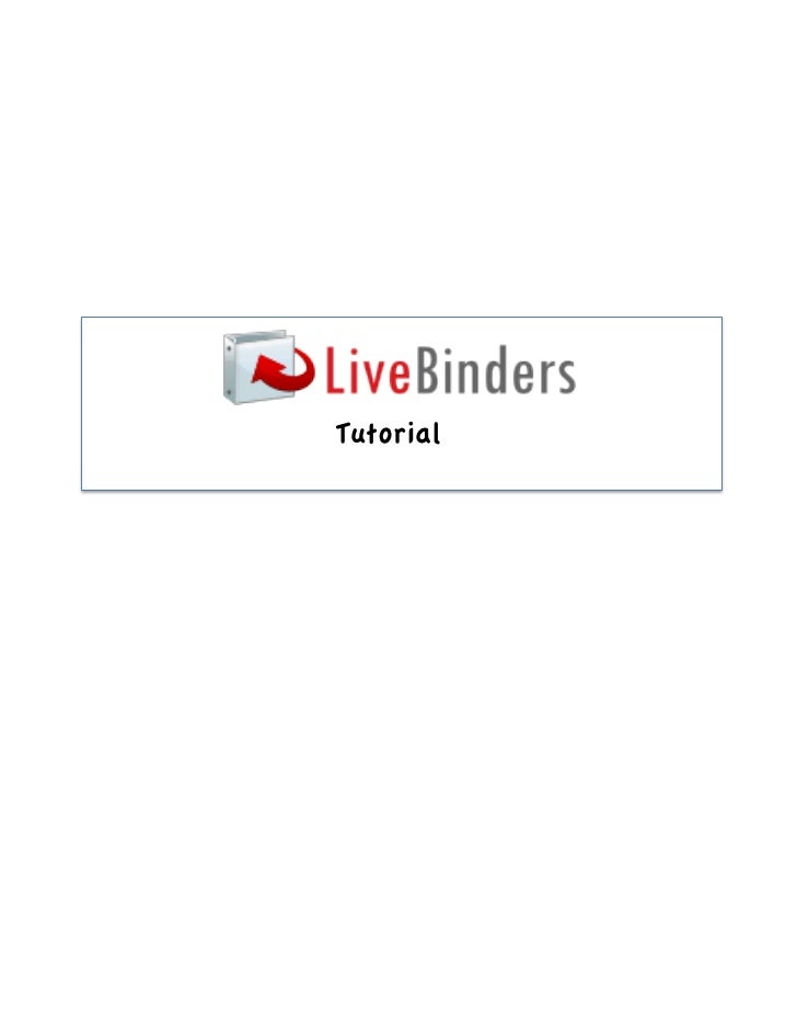 LiveBinders Tutorial