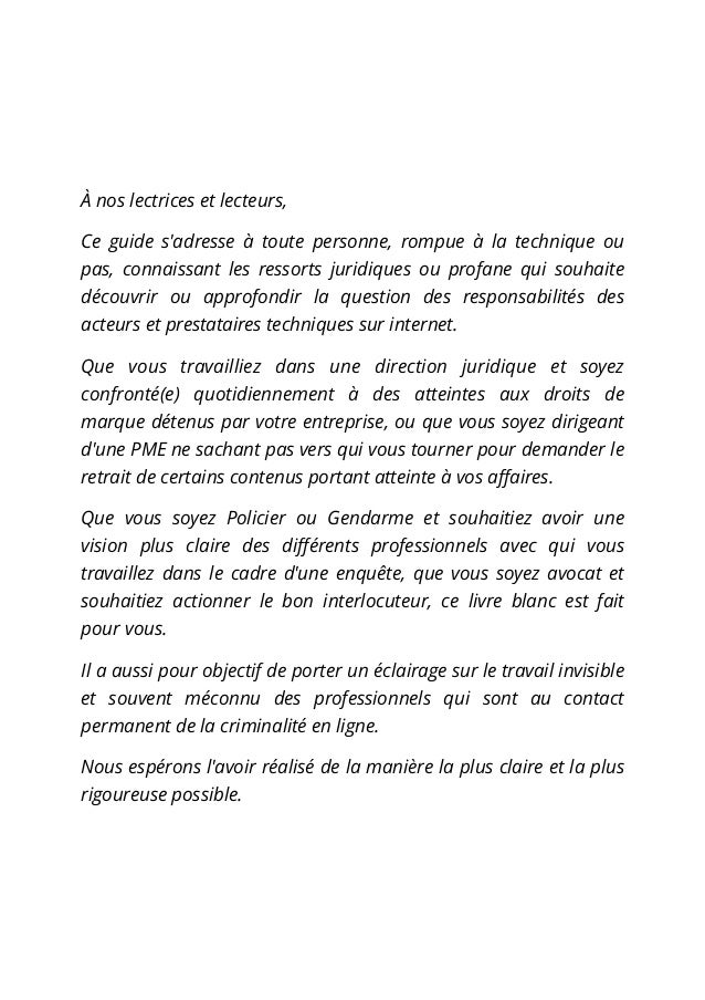 exemple de contenu illicite