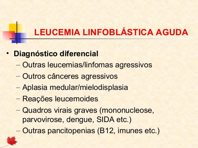 Exames de leucemia