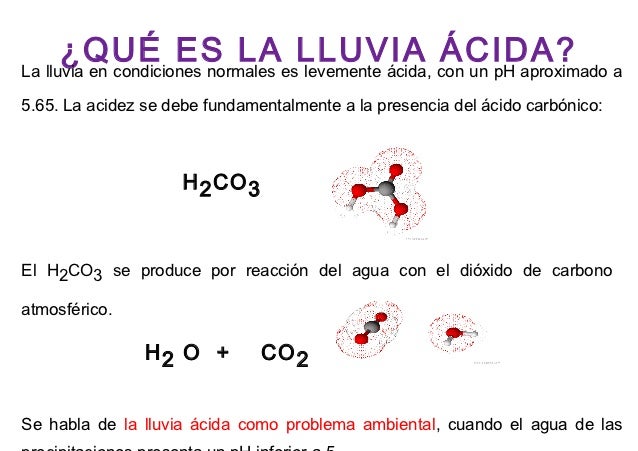 Lluvia ácida - Una mirada a escala molecular