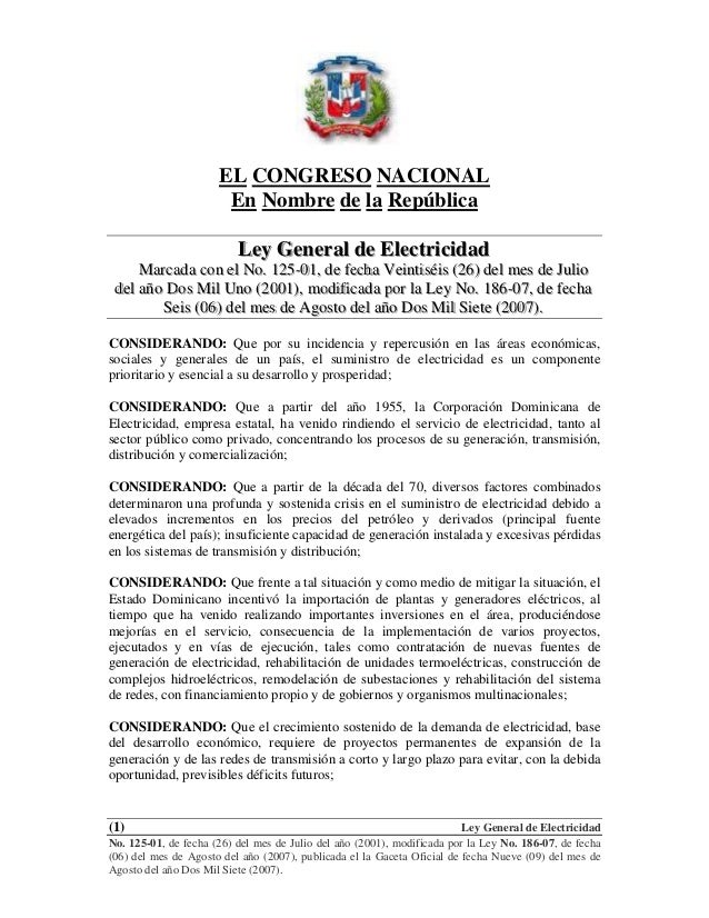 GENERAL DE ELECTRICIDAD general de electricidad:
