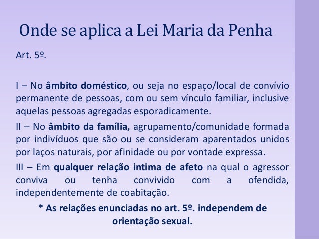 Artigo maria da penha